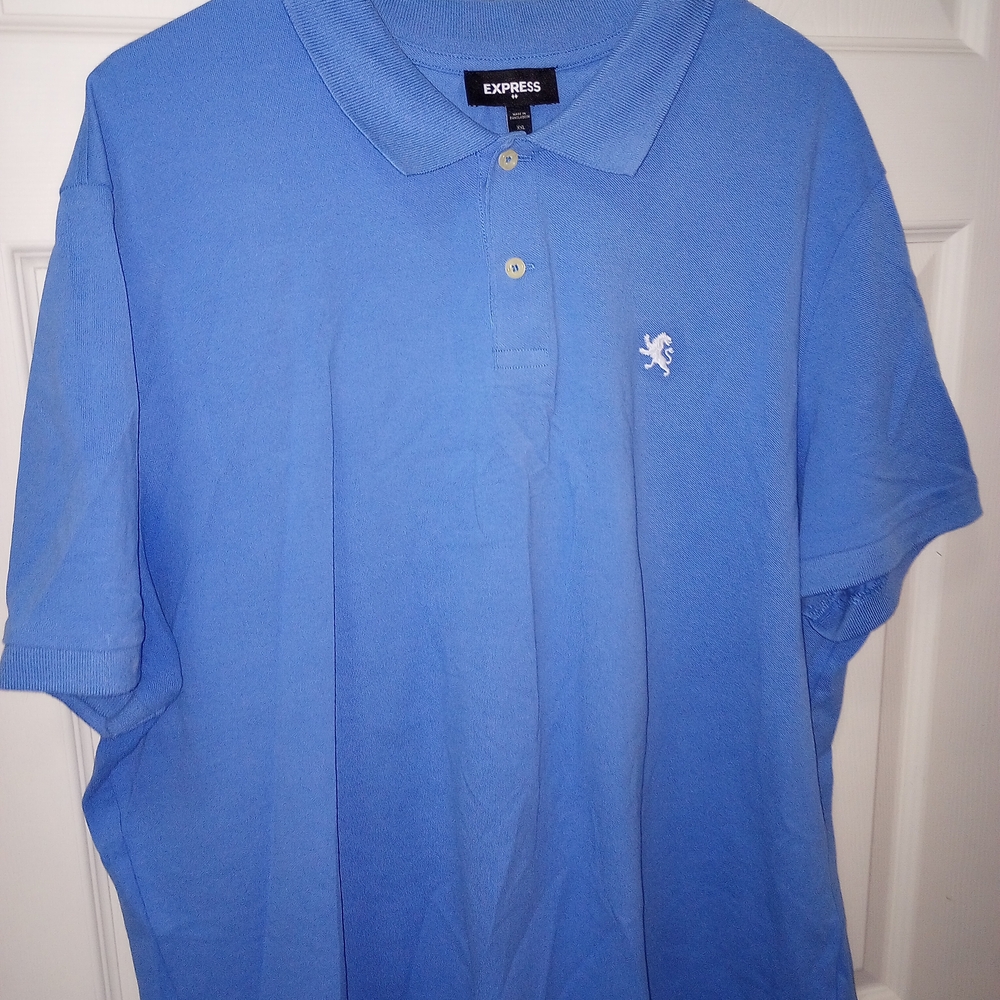 Express Blue Polo Shirt Classic Design